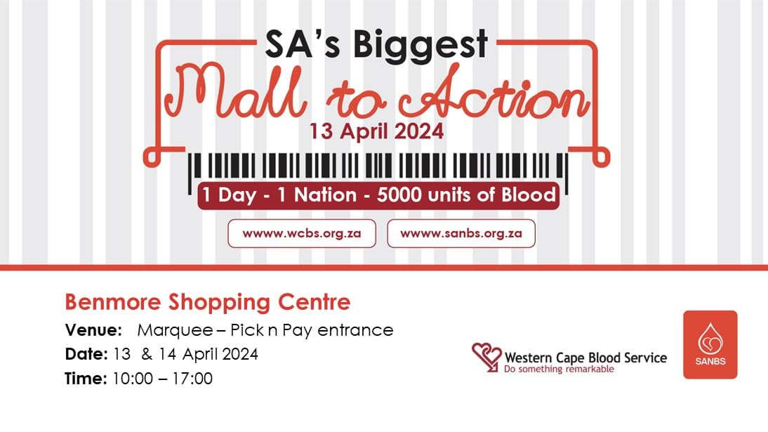 SOUTH AFRICAN BLOOD SERVICE MALL TO ACTION