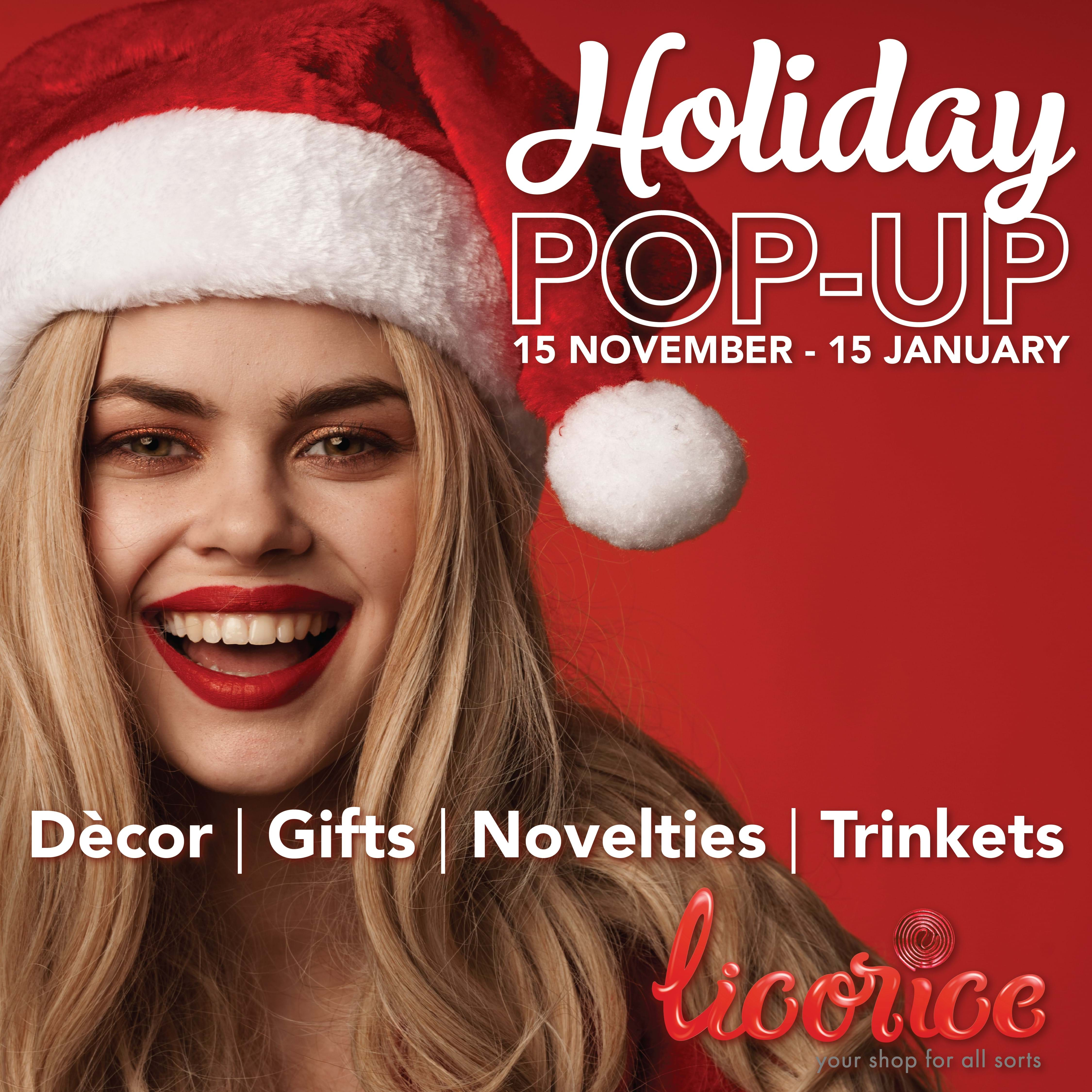 Licorice Holiday Pop Up