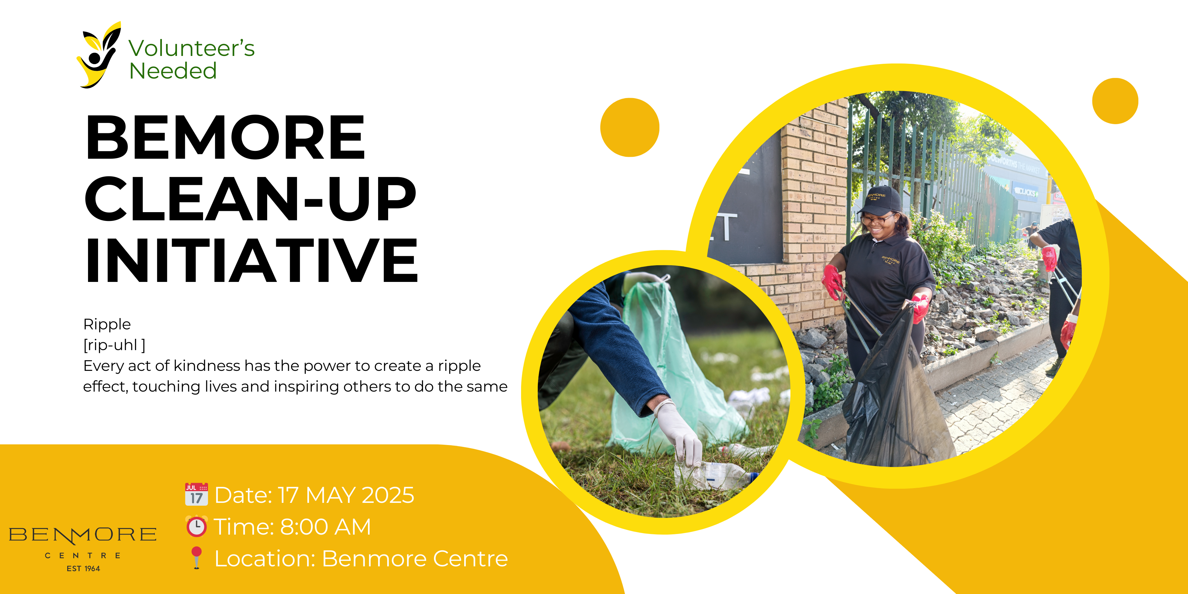 🌿✨ Join Us for the Benmore Centre Community Clean-Up! ✨🌿