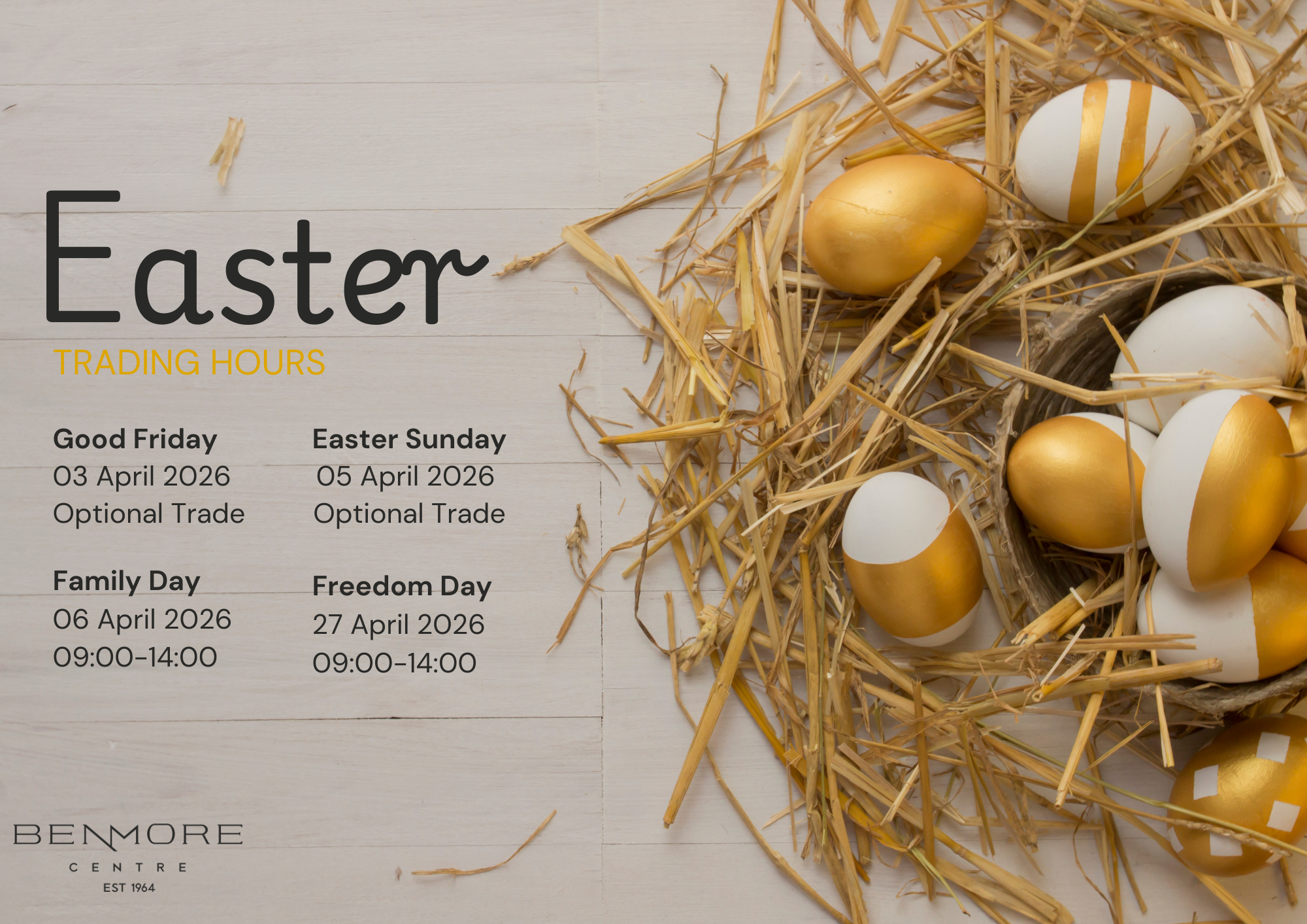 Hop Into Easter at Benmore Centre